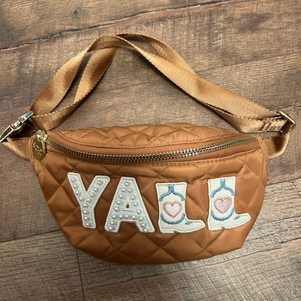 YALL Stoney Clover Lane Quilted Belt Bag in Camel - Desert Dreams Collection